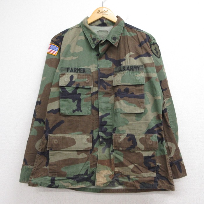 古着通販 L☆古着 U.S.ARMY 長袖 ミリタリー ジャケット メンズ 90年代
