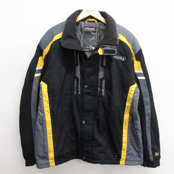 L★古着 長袖 ナイロン ジャケット メンズ SPYDER シンサレート 黒他 ブラック 24nov26 中古 アウター