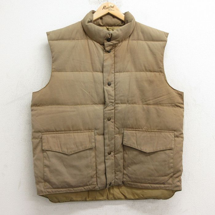 L★古着 カベラス ダウンベスト メンズ 90年代 90s 茶 ブラウン 24dec06 中古 アウター