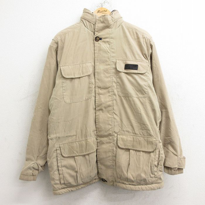 L★古着 ラルフローレン Ralph Lauren チャップス 長袖 ジャケット メンズ 90年代 90s ベージュ カーキ 24dec14 中古 アウター