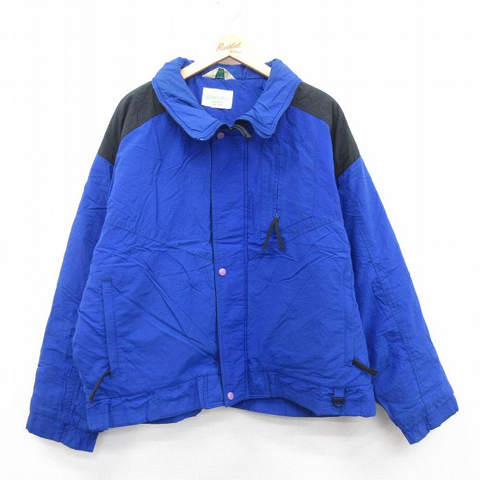 XL★古着 セントジョンズベイ 長袖 ジャケット メンズ 90年代 90s 大きいサイズ 青他 ブルー 25jan10 中古 アウター
