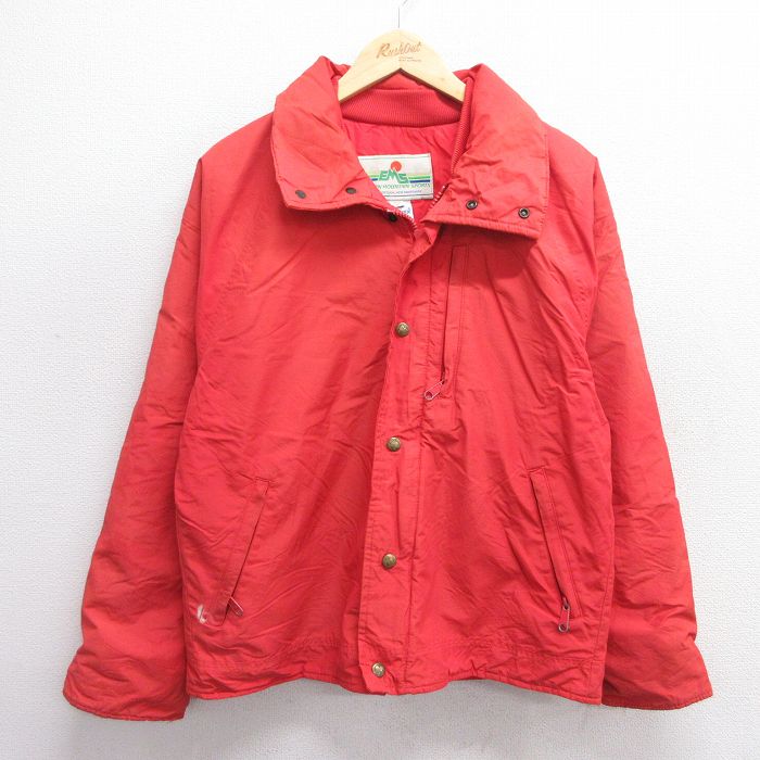 【50%OFF】M★古着 EMS 長袖 ジャケット メンズ 80年代 80s ゴアテックス シンサレート ラグラン オレンジ系 25jan16 中古 アウター