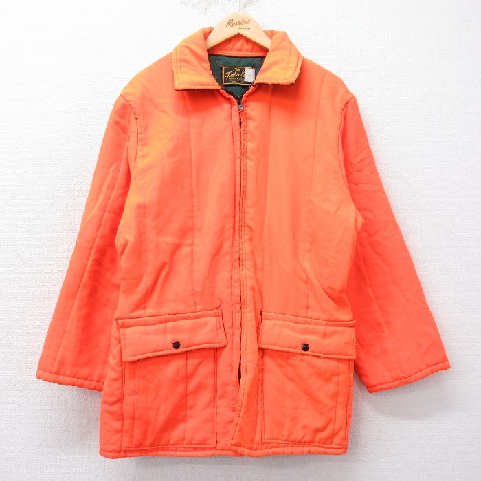 【50%OFF】S★古着 長袖 ジャケット メンズ 90年代 90s USA製 オレンジ 25jan21 中古 アウター