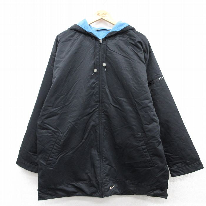 【50%OFF】ナイキ 00s ナイロンジャケット リバーシブル ブラック XL | 古着