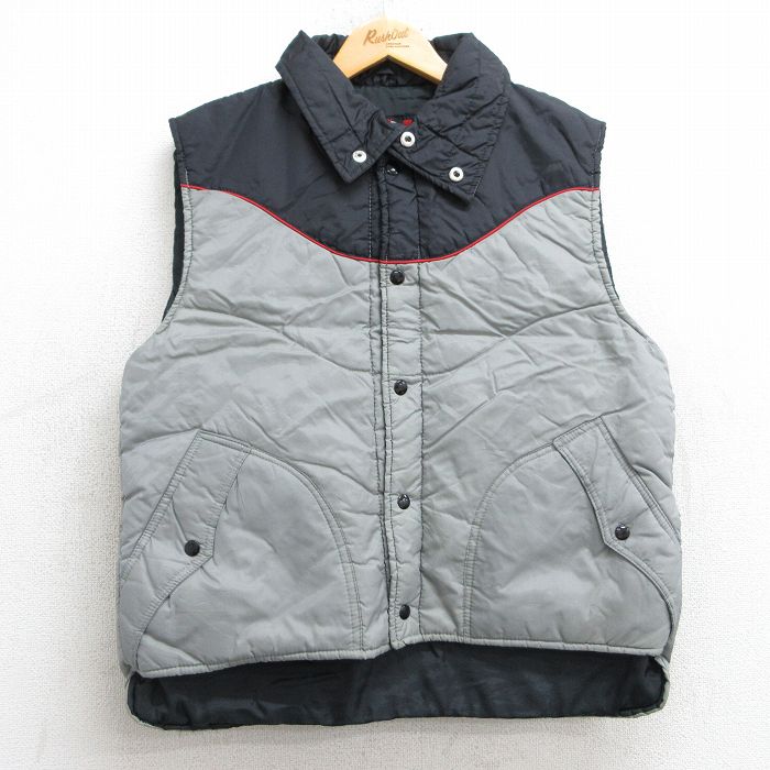 M★古着 ナイロン ベスト メンズ 90年代 90s グレー他 25feb15 中古 アウター