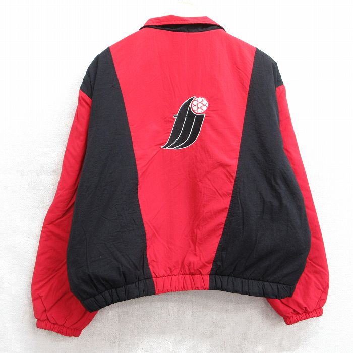 L★古着 長袖 ナイロン ジャケット メンズ 90年代 90s テクノロジー ツートンカラー USA製 黒他 ブラック 25feb21 中古 アウター