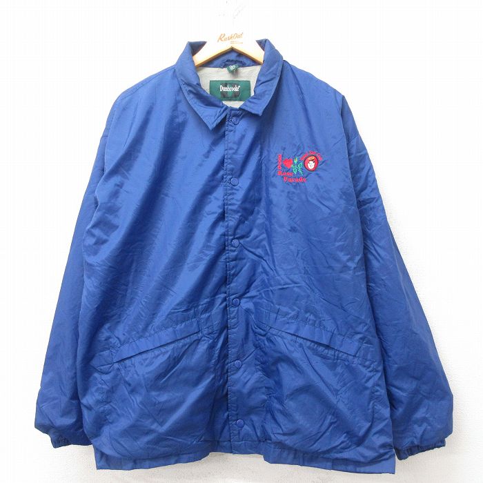【20%OFF】XL★古着 Dunbrooke 長袖 ナイロン ジャケット メンズ 00年代 00s バラ 青 ブルー 25feb25 中古 アウター