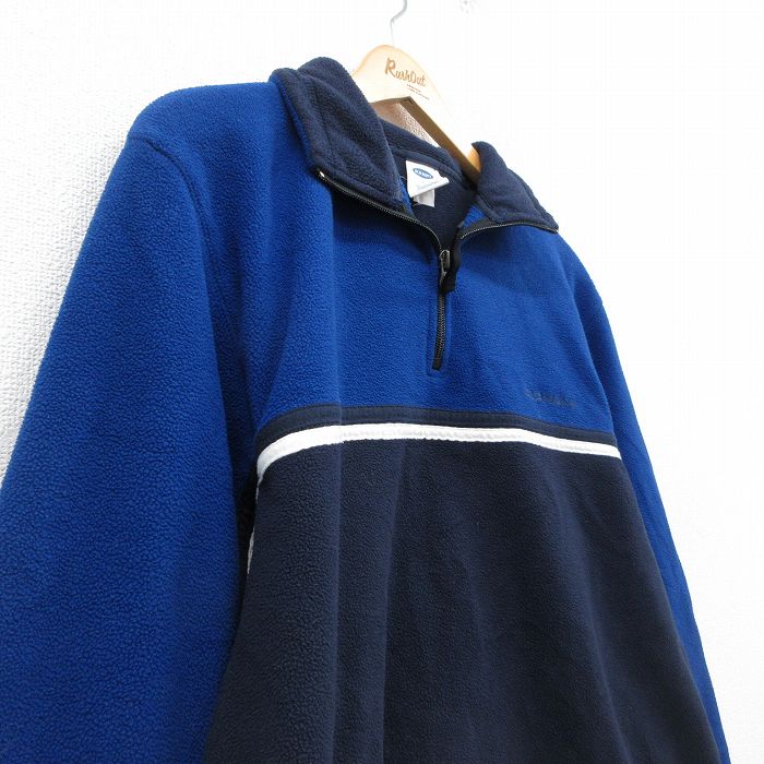 古着通販 M☆古着 オールドネイビー OLD NAVY 長袖 ハーフジップ