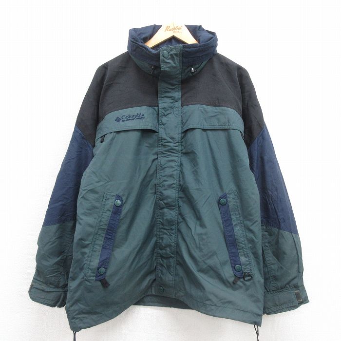 XL★古着 コロンビア COLUMBIA 長袖 マウンテン ジャケット メンズ 00年代 00s コロラド 大きいサイズ 緑他 グリーン 25sep26 中古 アウター