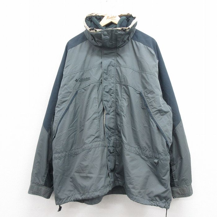 【50%OFF】コロンビア 00s マウンテンジャケット ワンポイントロゴ グレー XL | 古着