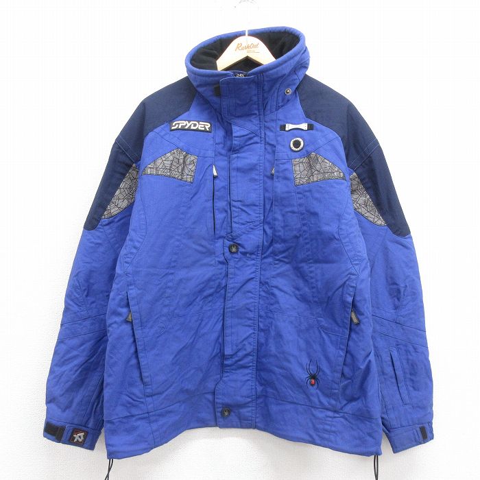 【20%OFF】L★古着 長袖 ジャケット メンズ 00年代 00s スパイダー シンサレート 青 ブルー 25sep26 中古 アウター