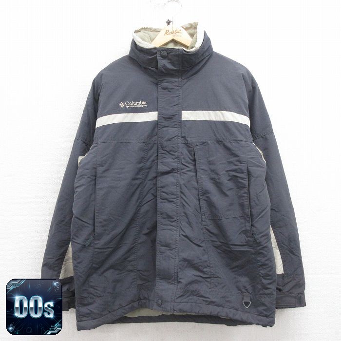 【50%OFF】コロンビア 00s ジャケット ワンポイントロゴ グレー L | 古着
