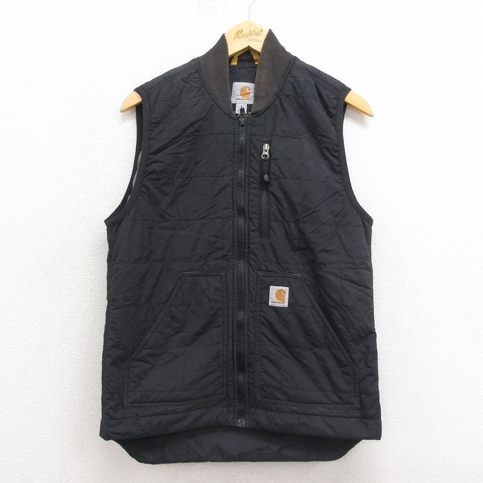 XS★古着 カーハート Carhartt ナイロン ベスト メンズ シンサレート 黒 ブラック 25sep30 中古 アウター