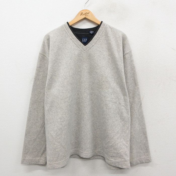 ギャップ 00s フリースジャケット 霜降り グレー XL | 古着