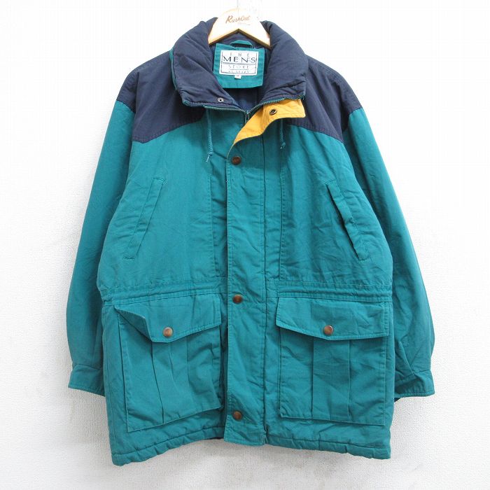 L★古着 シアーズ 長袖 マウンテン ジャケット メンズ 90年代 90s 緑他 グリーン 25oct25 中古 アウター