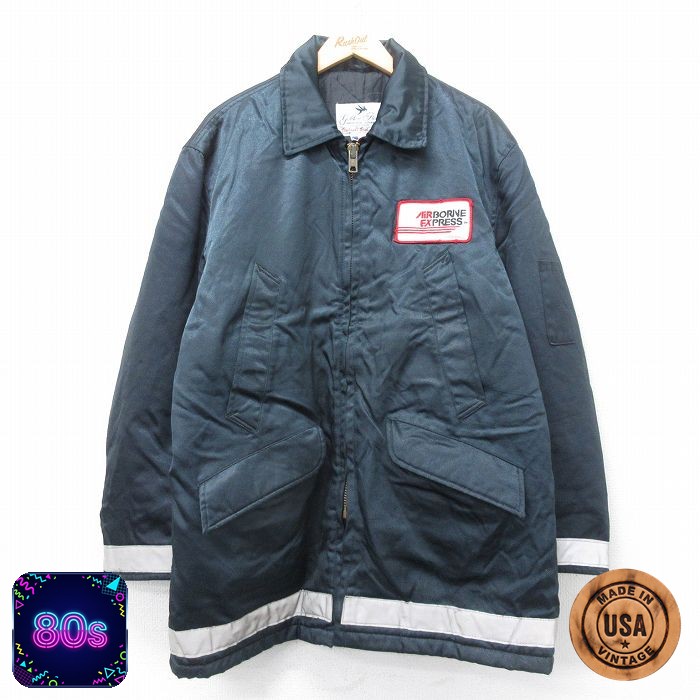 【50%OFF】ゴールデンフリース 80s ナイロンジャケット AIRBORNE ネイビー XL | 古着