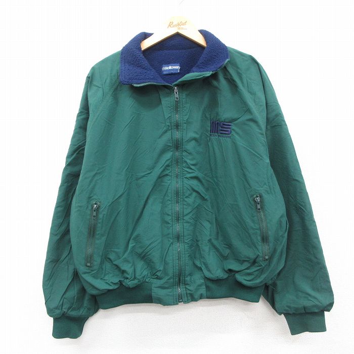 ホロウェイ 90s ラグランジャケット 内側フリース グリーン XL | 古着