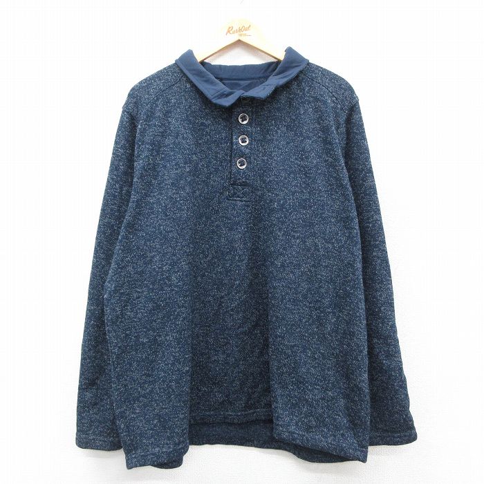 XL★古着 レッドヘッド 長袖 ジャケット メンズ 紺 霜降り 25nov14