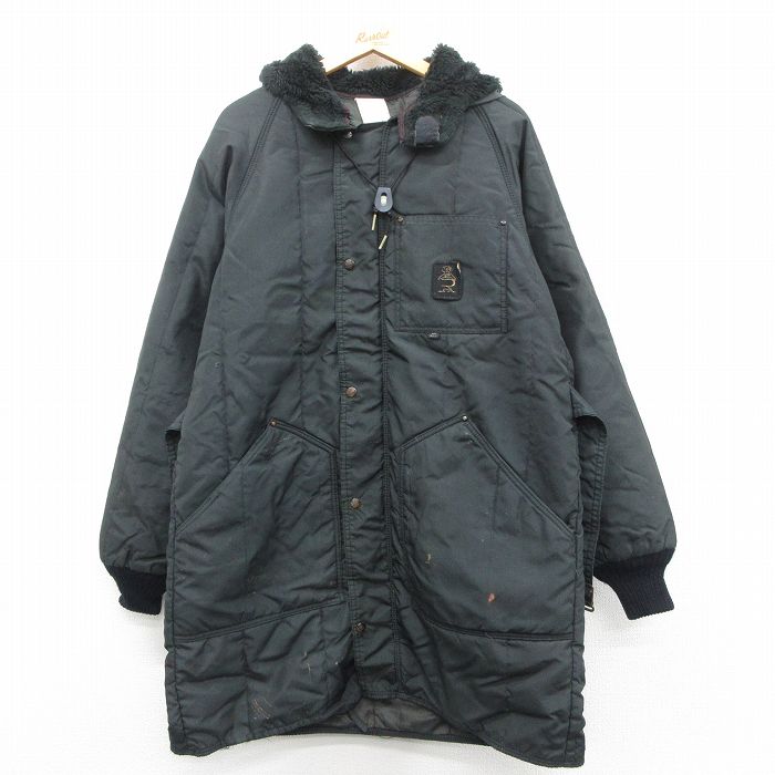 REFRIGIWEAR 80s ラグランコート ブラック L | 古着