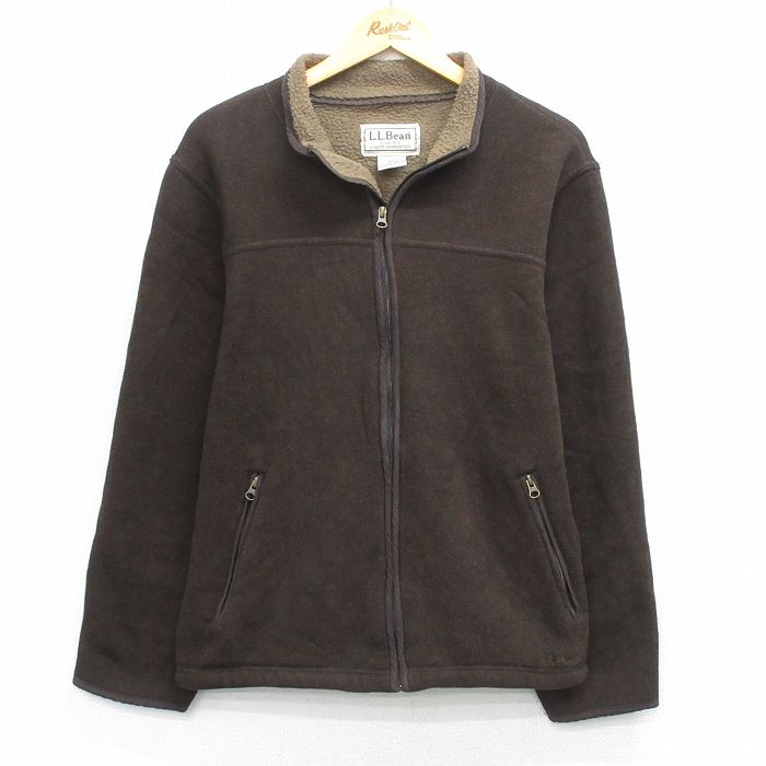 L★古着 エルエルビーン 長袖 ジャケット メンズ 00年代 00s ワンポイントロゴ 茶 内側ボア【spe】 25nov26