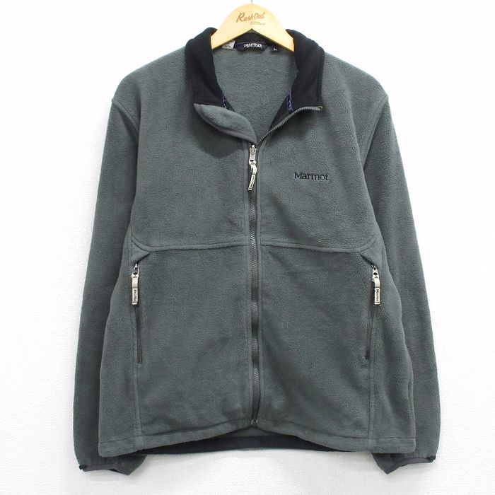 【20%OFF】L★古着 マーモット 長袖 フリース ジャケット メンズ マーモット グレー系 25nov29