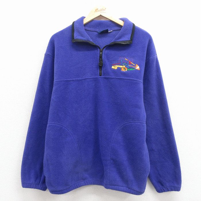 ホロウェイ 90s ハーフジップフリースジャケット AGILITY パープル M | 古着