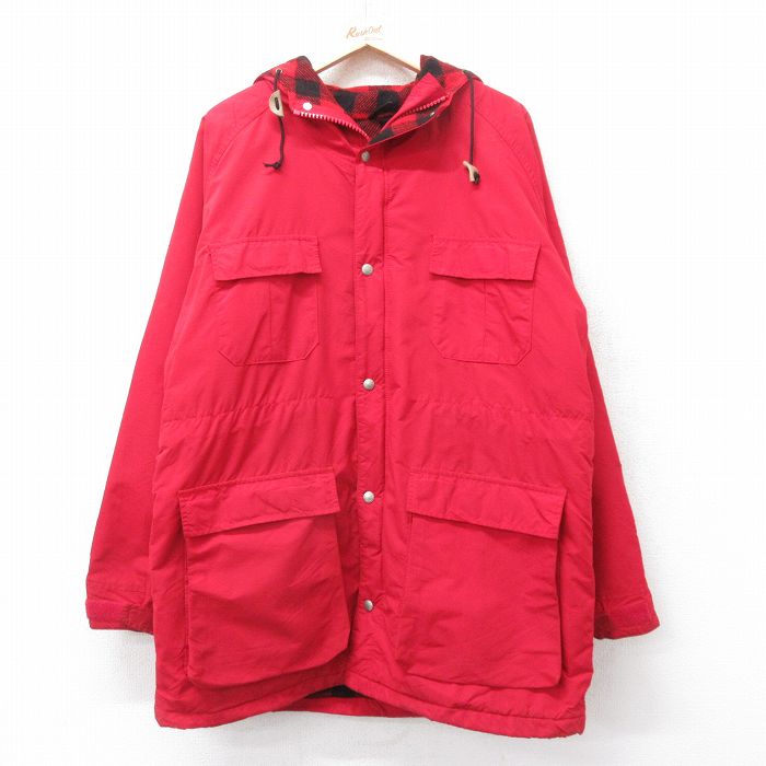 エルエルビーン 80s マウンテンパーカー BAXTER STATE PARKA レッド L | 古着