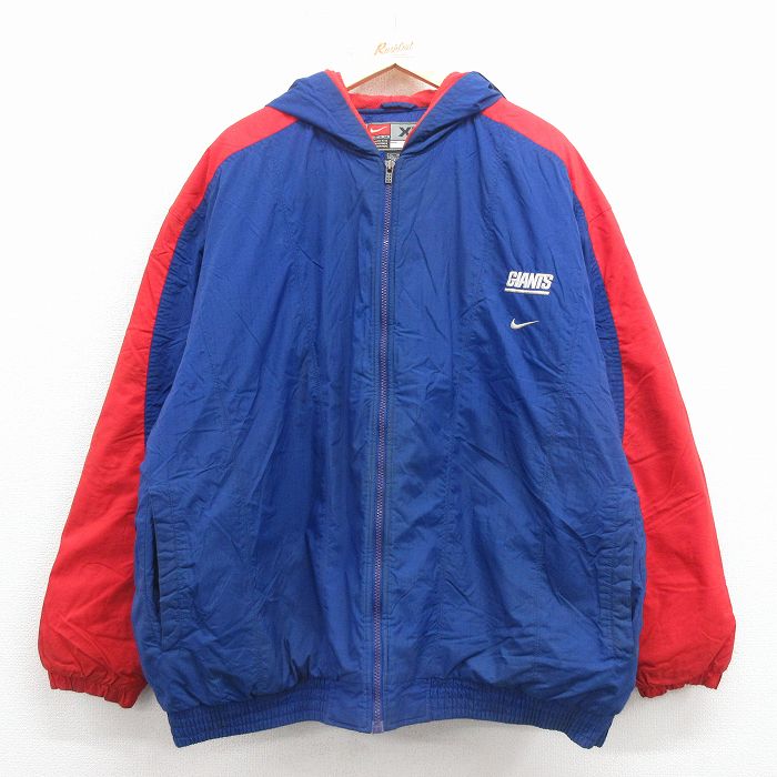 【20%OFF】ナイキ 00s ナイロンジャケット NFL ブルー XL | 古着