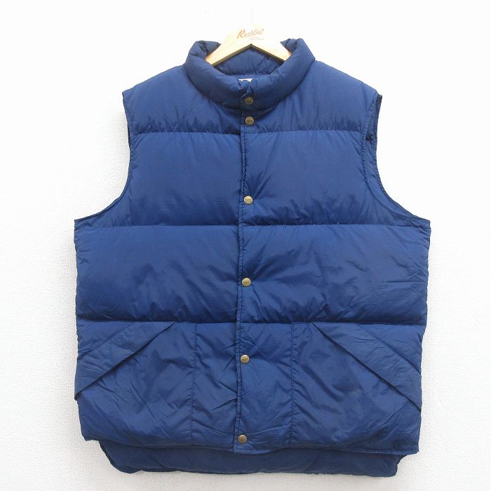L★古着 エルエルビーン ダウン ベスト メンズ 90年代 90s USA製 紺 25dec26