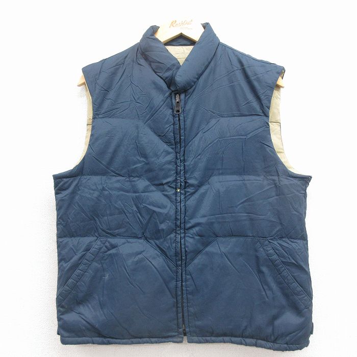 【20%OFF】シアーズ 80s ダウンベスト ネイビー S | 古着