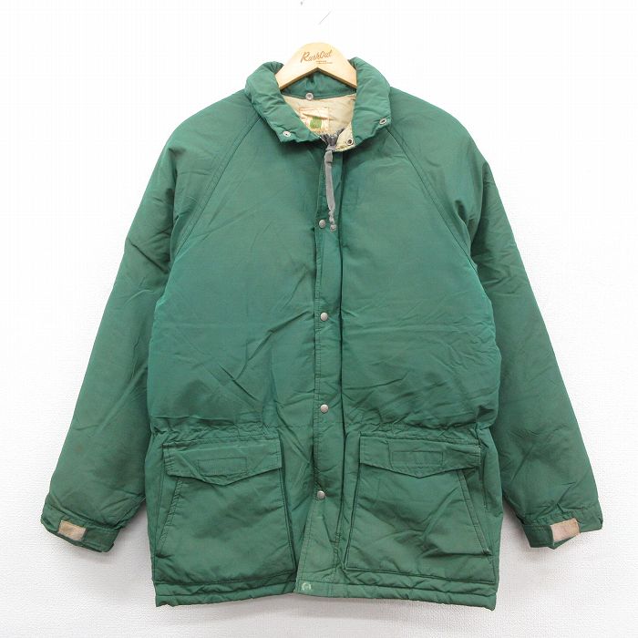 XL★古着 シェラデザインズ 長袖 ダウン ジャケット メンズ 70年代 70s ラグラン 緑 25dec27
