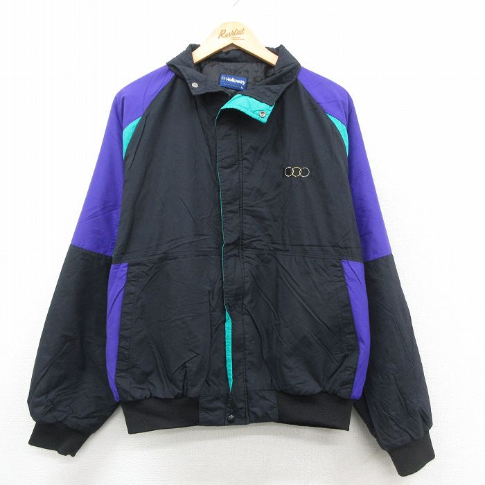 ホロウェイ 90s ナイロンジャケット 内側キルティング ブラック XL | 古着