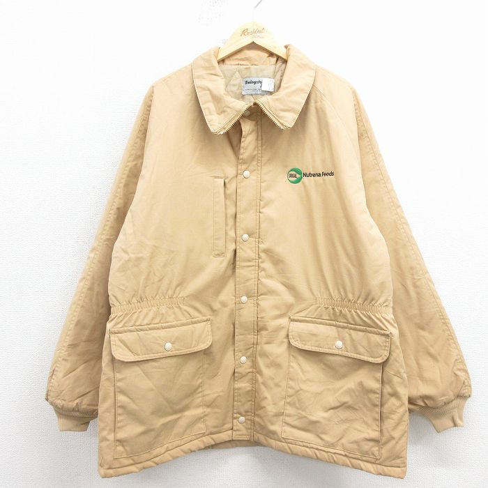 スイングスター 90s ラグランジャケット Nutrena ベージュ XL | 古着