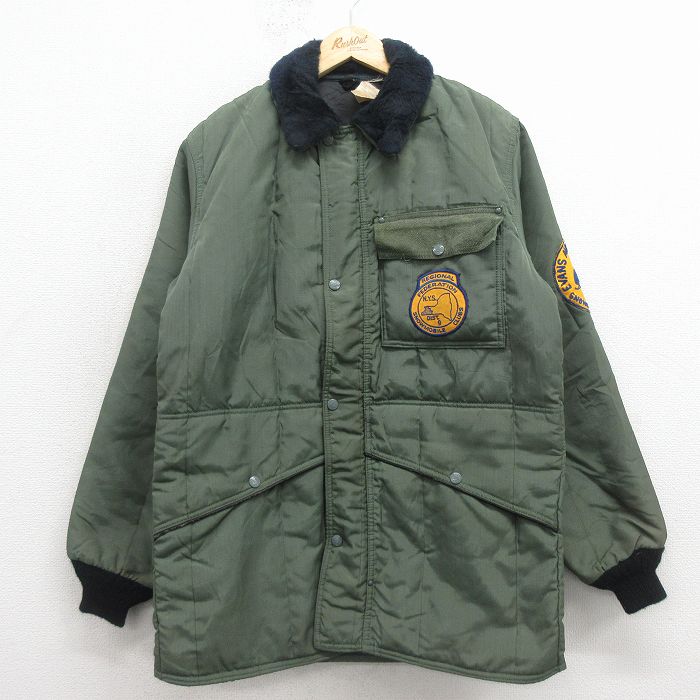 80s ナイロンジャケット スノーモバイル グリーン L | 古着