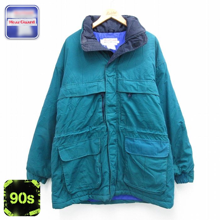 90s ジャケット ブルーグリーン XL | 古着