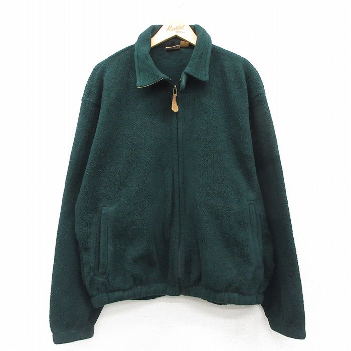 XL★古着 ウールリッチ 長袖 フリース ジャケット メンズ 00年代 00s 緑 26feb18