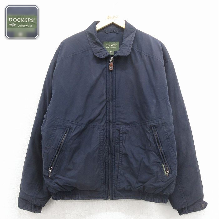 【50%OFF】ドッカーズ 長袖ジャケット ネイビー XL | 古着