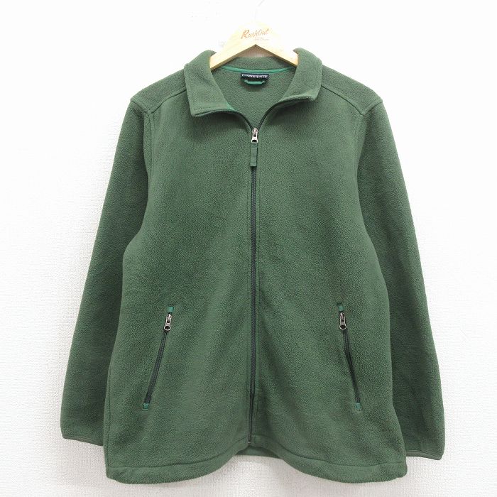 【20%OFF】ランズエンド 00s 長袖フリースジャケット グリーン メンズM相当 | 古着