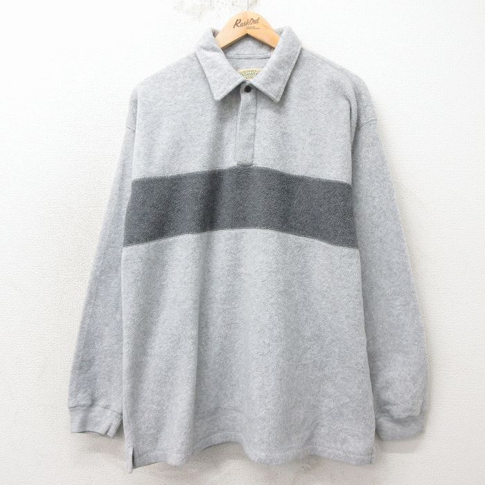 L★古着 セントジョンズベイ 長袖 フリース ジャケット メンズ 00年代 00s グレー 霜降り他 26apr23