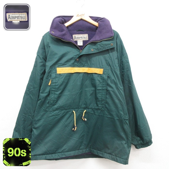 エアロポステール 90s アノラックジャケット グリーン メンズXL相当 | 古着