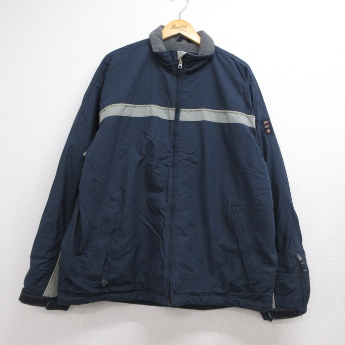アバクロンビー&フィッチ 90s 長袖ジャケット リフレクター ネイビー XL | 古着 26aug26
