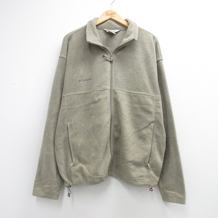 コロンビア 00s フリースジャケット ベージュ メンズXL相当 | 古着