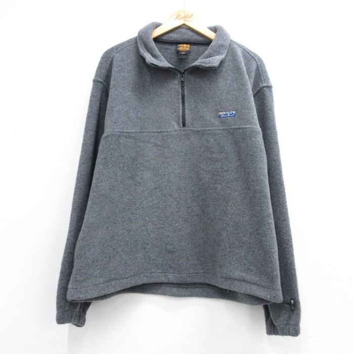 エディーバウアー 90s ハーフジップジャケット フリース グレー メンズXL相当 | 古着