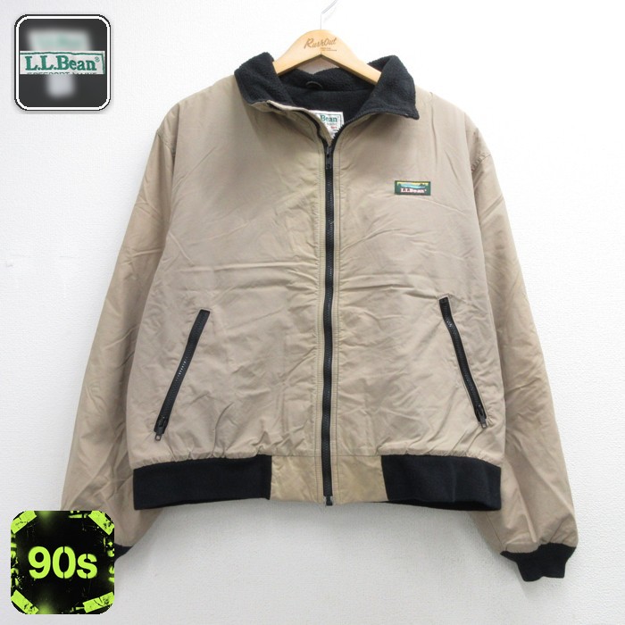 エルエルビーン 90s ジャケット ウォームアップ ベージュ メンズL相当 | 古着
