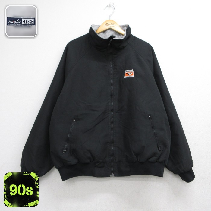 Andersen 90s ラグランジャケット ブラック メンズXL相当 | 古着