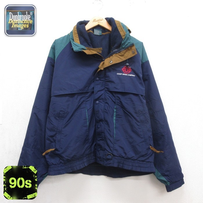 Dunbrooke 90s 長袖ジャケット マルチカラー ネイビー メンズL相当 | 古着