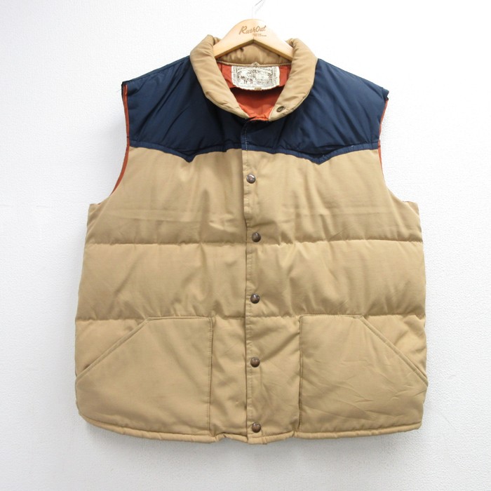 【USA製】70s〜80s William Barry ダウンベスト 実寸S相当 古着通販 L☆古着 ウィリアムバリー William Barry メンズ 80年代 80s