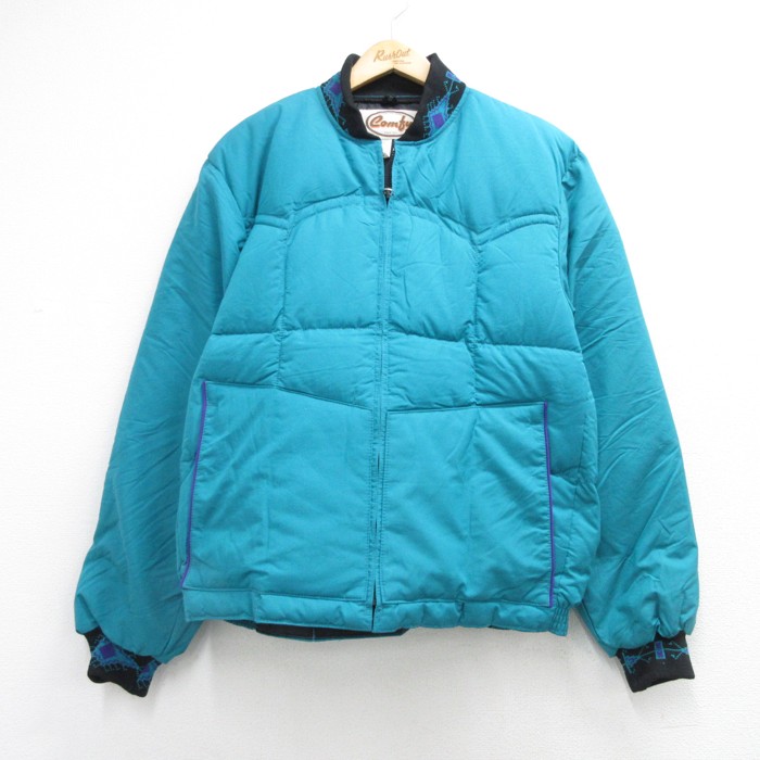 古着通販 L☆古着 Comfy 長袖 ジャケット ナイロン メンズ 80年代 80s