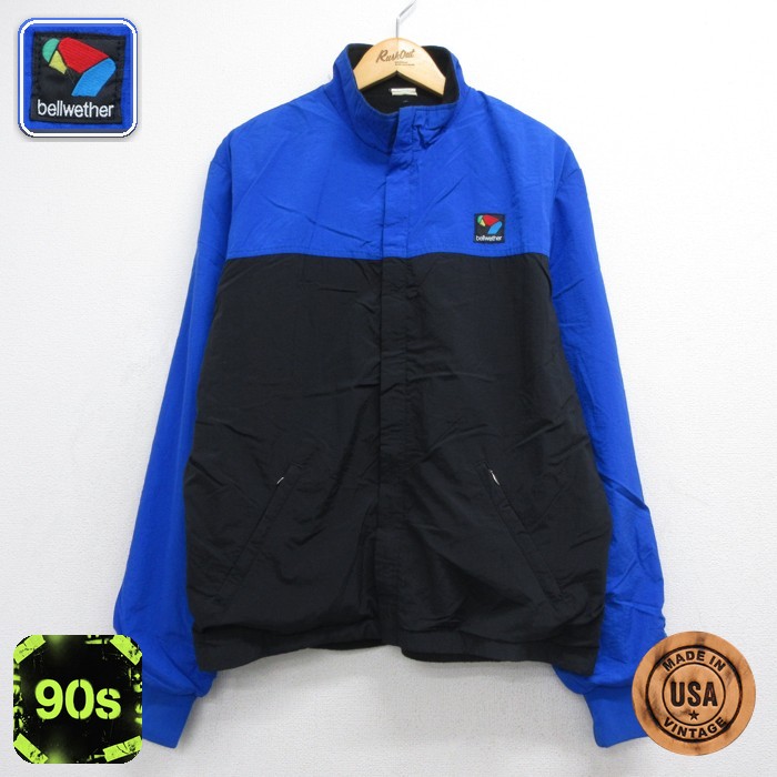 bellwether 90s 長袖ジャケット 内側フリース ブルー メンズXL相当 | 古着