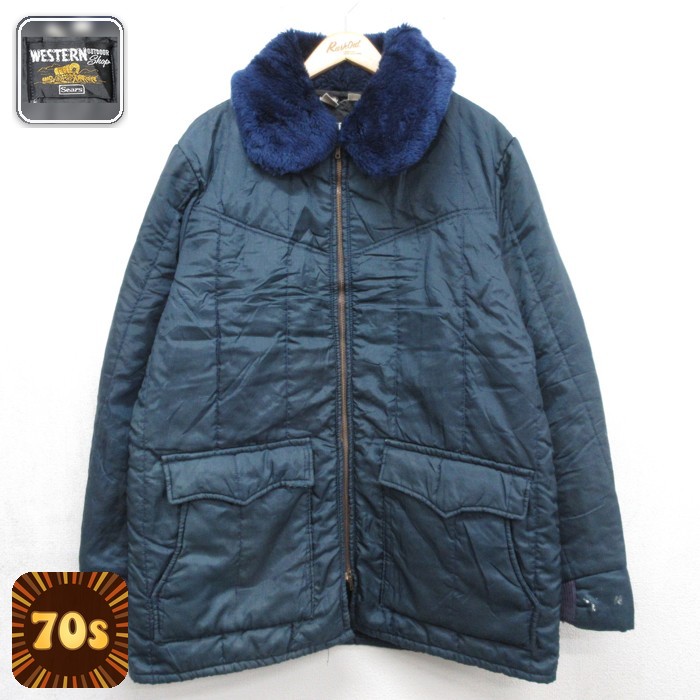 Sears 70s ジャケット AOY ネイビー メンズL相当 | 古着
